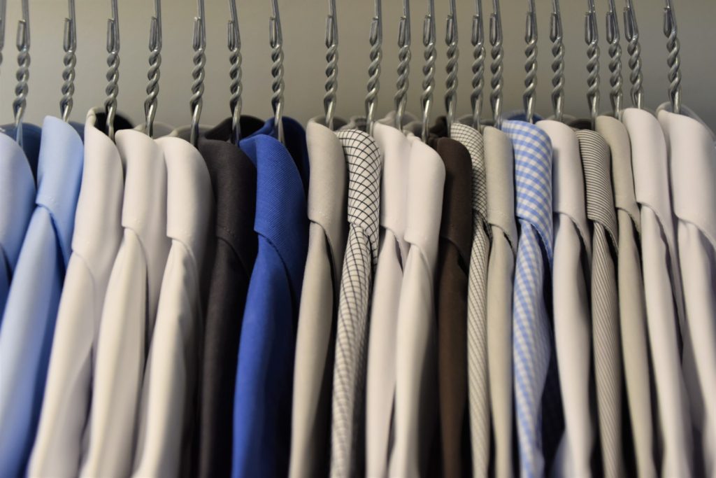 Shirts on hanger